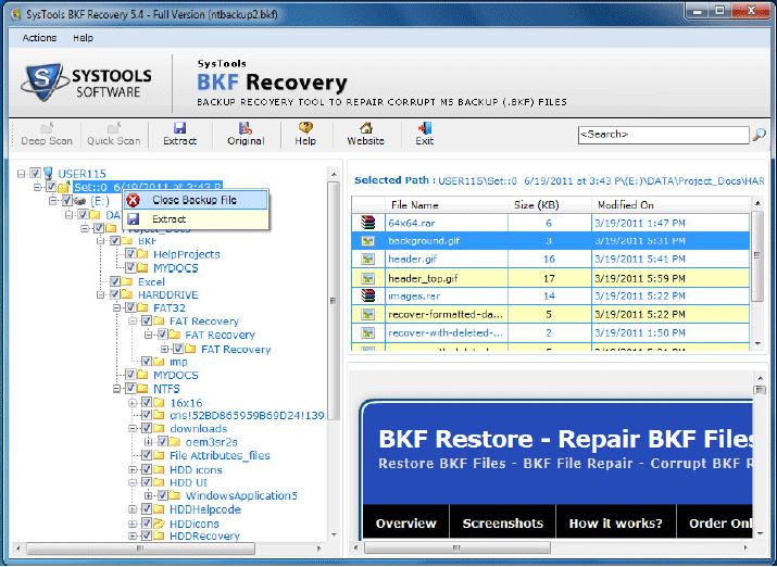 bkf file extractor
